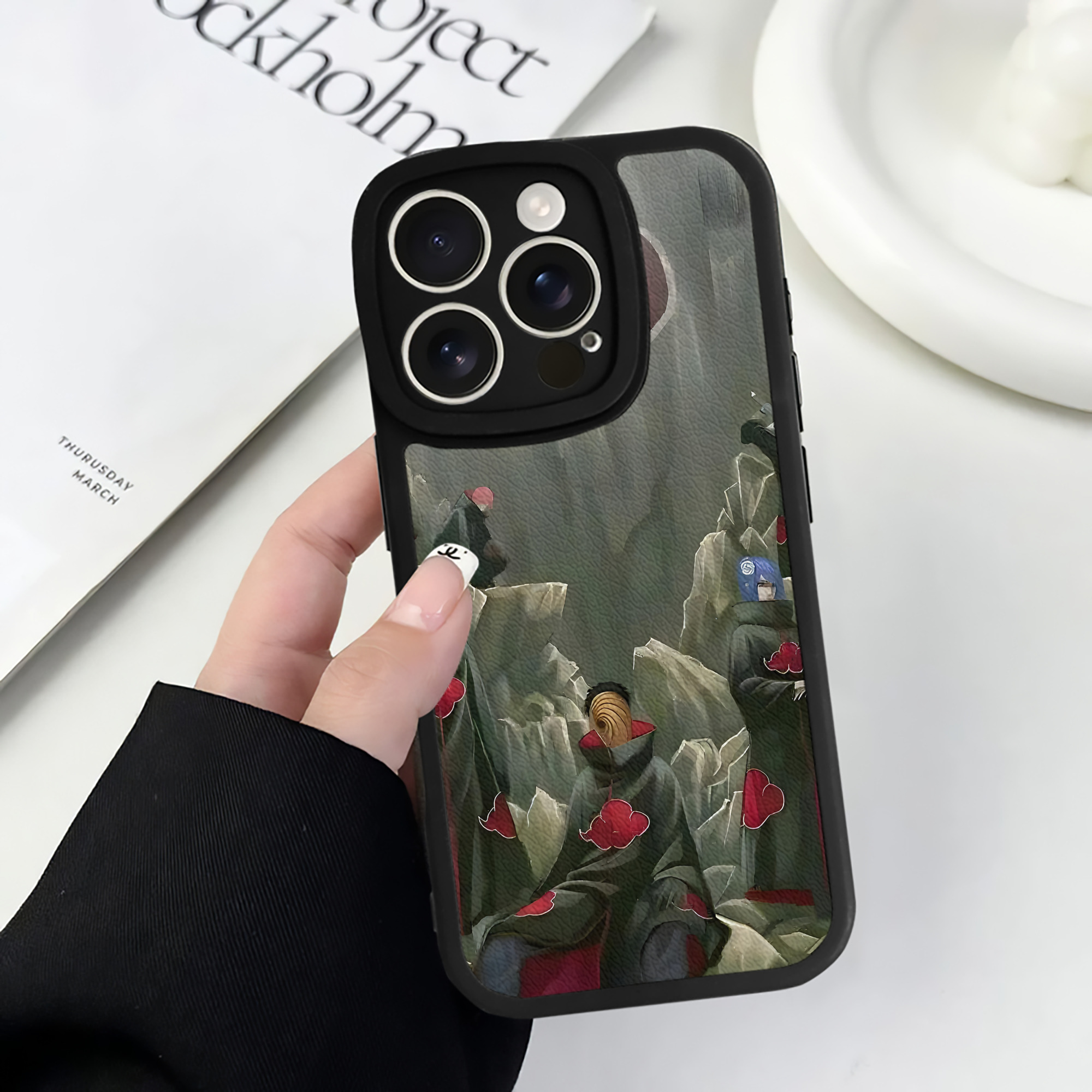 （画像用） NARUTO -ナルト- NARUTO -ナルト- 疾風伝 【iPhone 16シリーズ対応】シリコンスマホケース（レザー調） 材質：シリコン
